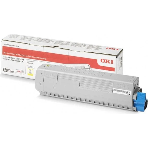 OKI 46861305 Gul Toner, Original, 10.000 sider