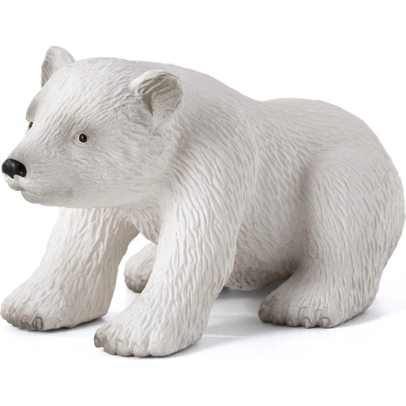 Mojo Wildlife Sitting Polar Bear Cub - 387021, grå læder, til iPhone XS