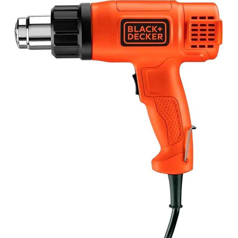 Black & Decker KX2001-QS Varmepistol 2000W, 600°C, 500 l/min, Sort/Orange