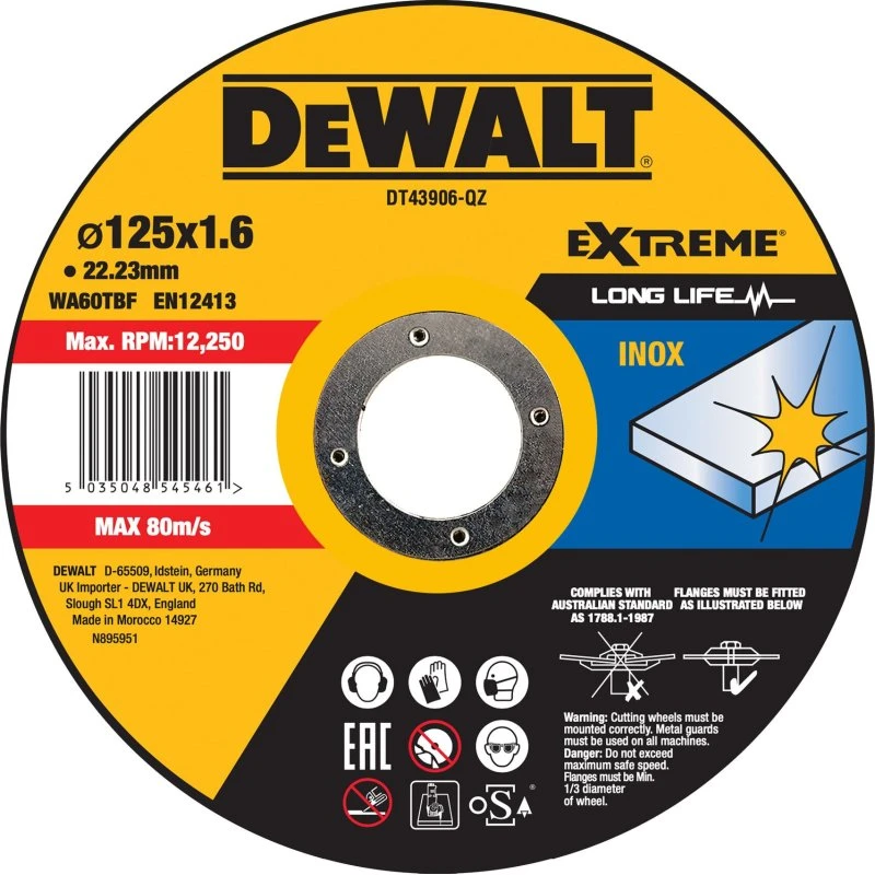 DeWALT DT43906-QZ 125mm OSA Metal Skæreskive