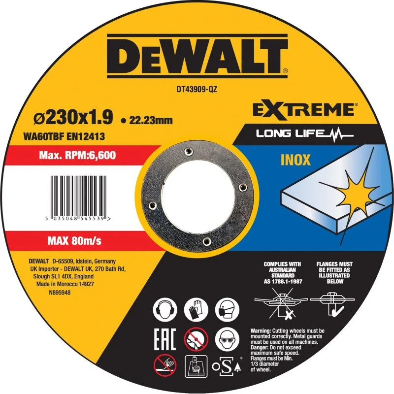 DeWALT DT43909-QZ 230 mm Metal Skæreskive