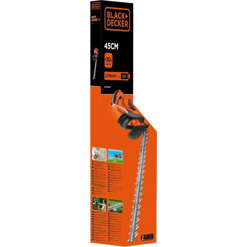 Black & Decker GTC1845L20-QW Hækkeklipper 18 V 45 cm Dobbeltklinge