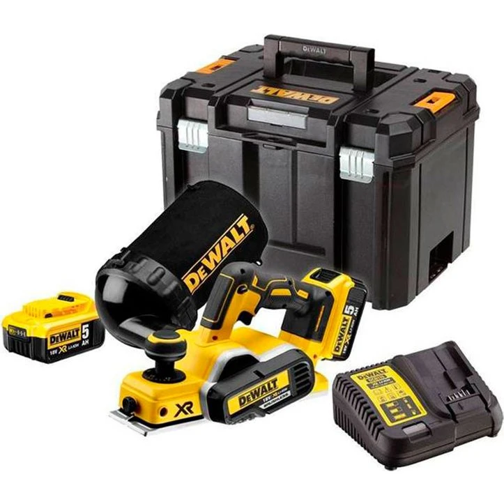 DeWALT DCP580P2 Høvl 18V, 15000 rpm, Sort/Gul