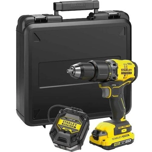 Stanley FatMax SFMCD715D1K 18V Slagbore-/Skruemaskine med Batteri, Lader og Kuffert