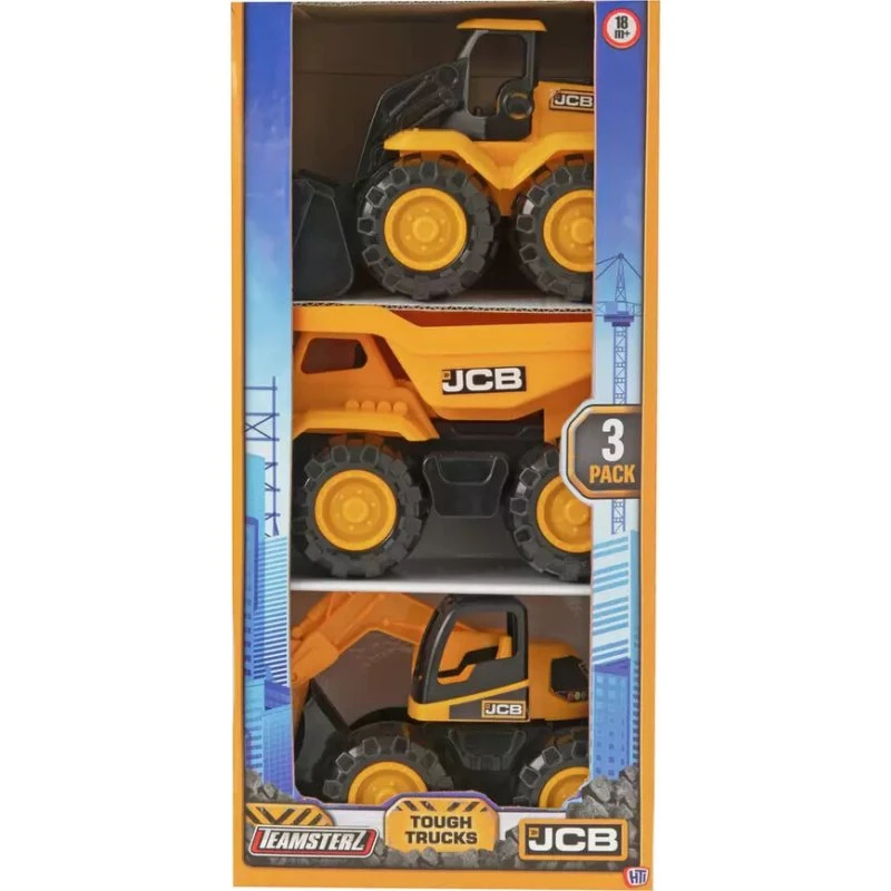 Teamsterz JCB Tough Trucks 3-pak 18 cm