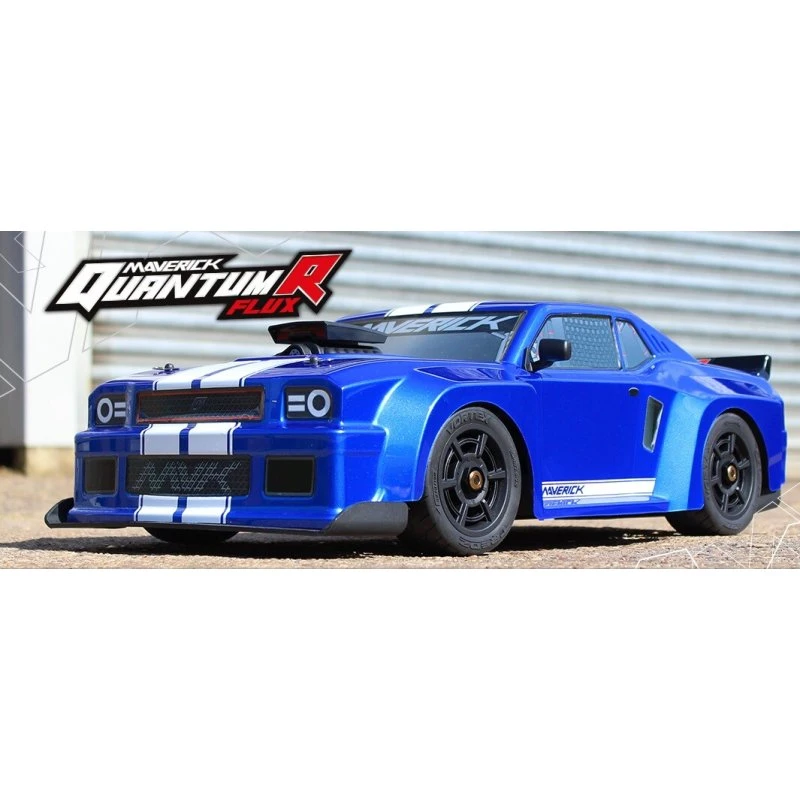 Maverick QuantumR Flux 4S 1:8 Fjernstyret Muscle Car - Blå