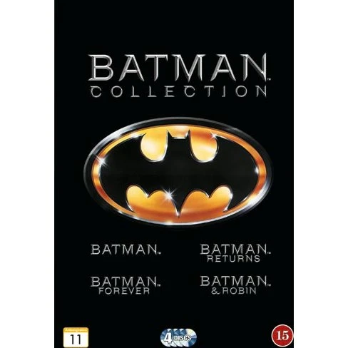 Batman: 4 Film Samling (1989-1997) - DVD