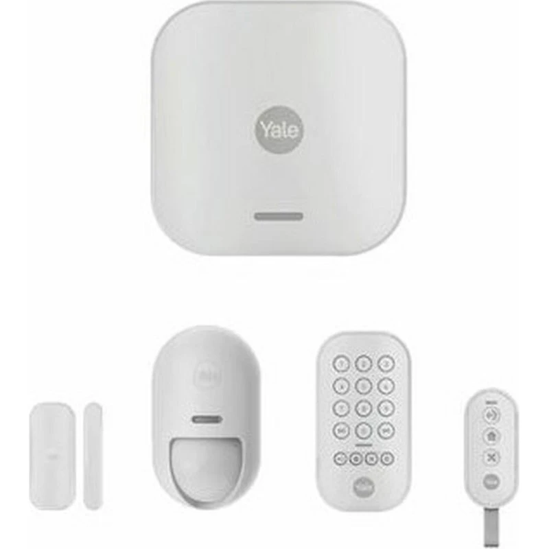 Yale AL-SK1-1A-EU Trådløst Smart Alarm Starter Kit - Hvid