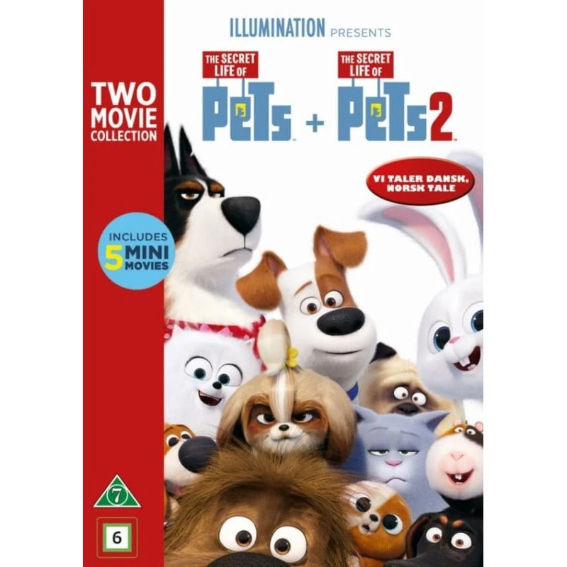 Secret Life Of Pets 1+2 (2 disc) DVD