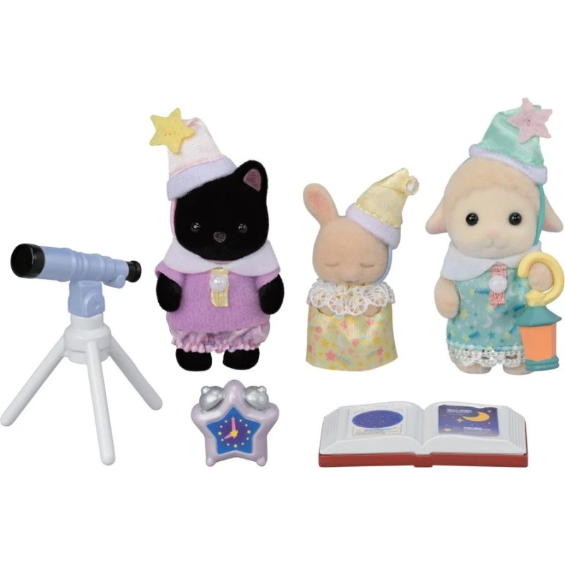 Sylvanian Families Børnehavevenner Sleepover Party Trio
