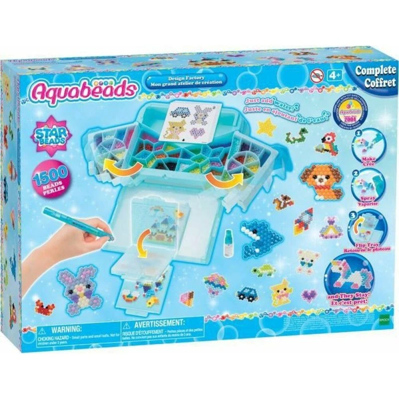 Aquabeads Design Factory - 1500 Vandperler (4 år+)