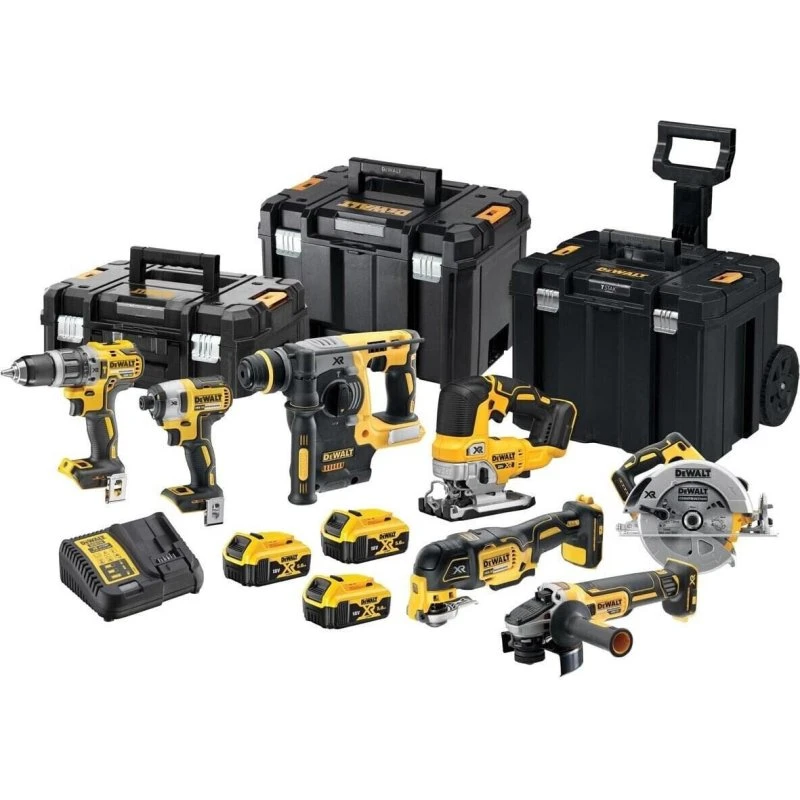 DeWALT XR 18V 7-værktøjs akkuset med kuffert