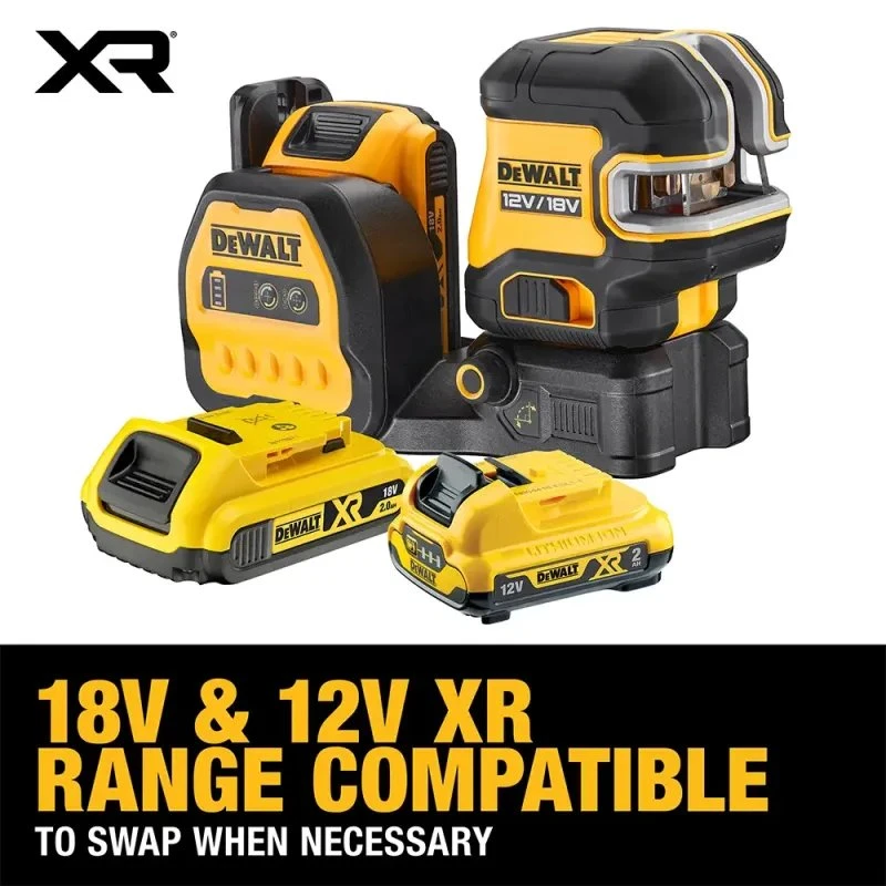 DeWALT DCE089D1G18-QW 3x360° Grøn Linjelaser (12/18V)