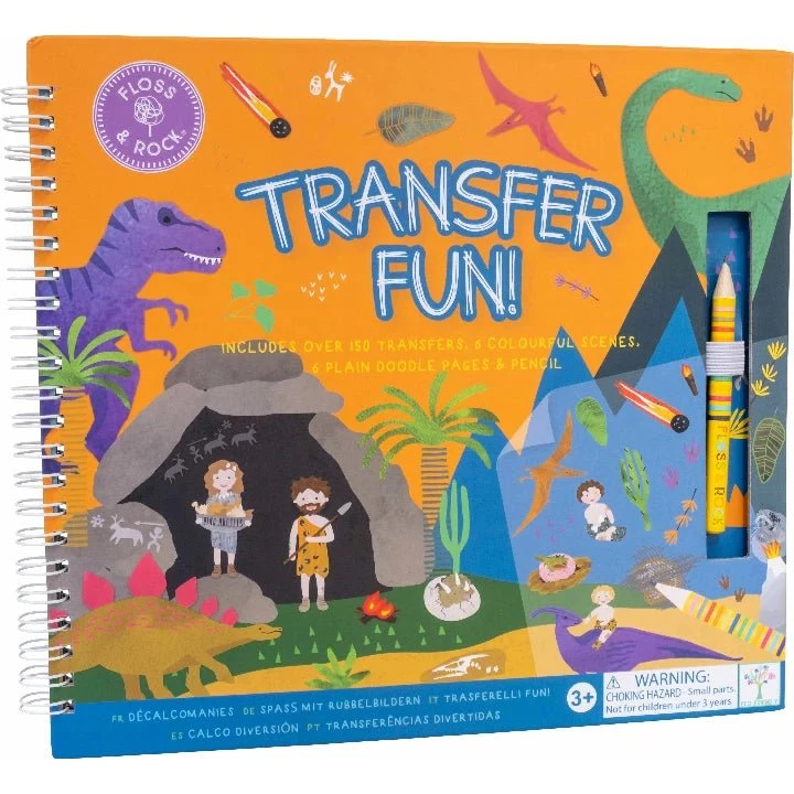 Transfer Fun - Dino, 150 overførselsmærker med Dino-tema
