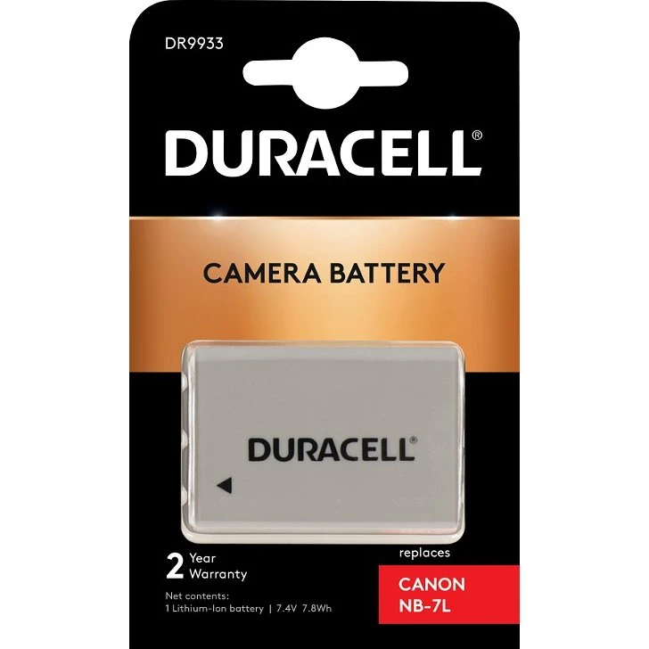 Duracell Li-Ion 1000mAh Batteri til Canon NB-7L