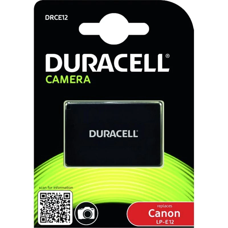 Duracell Li-Ion 7,2V Batteri til Canon LP-E12 (750mAh)