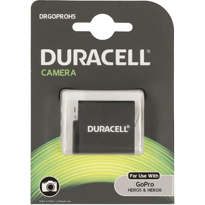 Duracell Li-Ion 3,8V Batteri til GoPro Hero 5/6/7 (1250mAh)