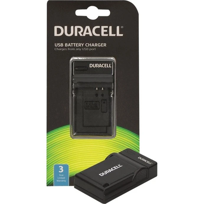 Duracell DMW-BLC12 USB-batterioplader, sort