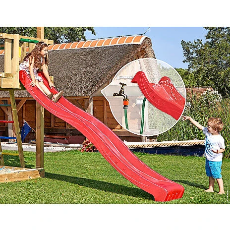Jungle Gym Star Slide rutsjebane rød 2,65 m