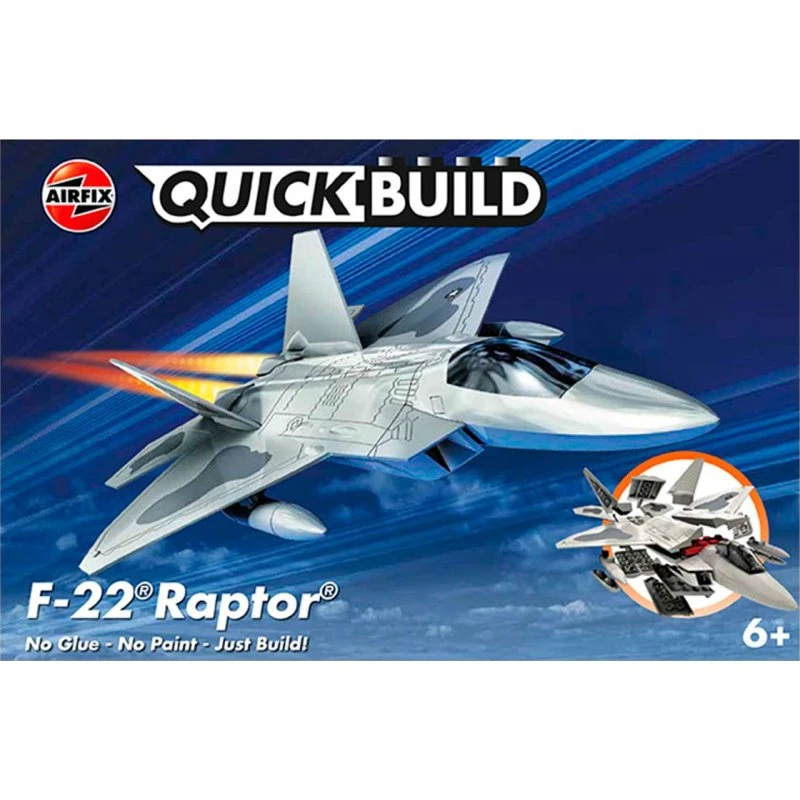 Airfix Quick Build F22 Raptor - Modelfly byggesæt