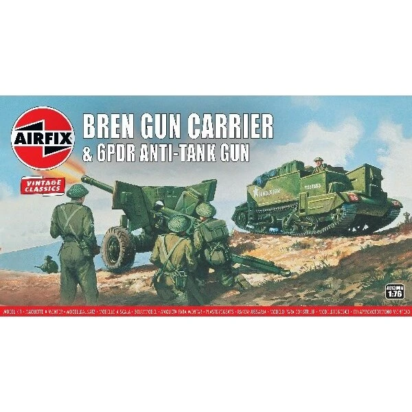 Airfix Bren Gun Carrier & 6 pdr AT Gun 1:76