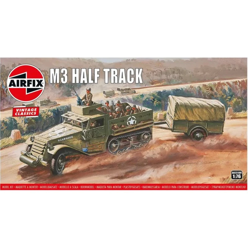 Airfix M3 Half Track Byggesæt 1:76 Vintage Classics