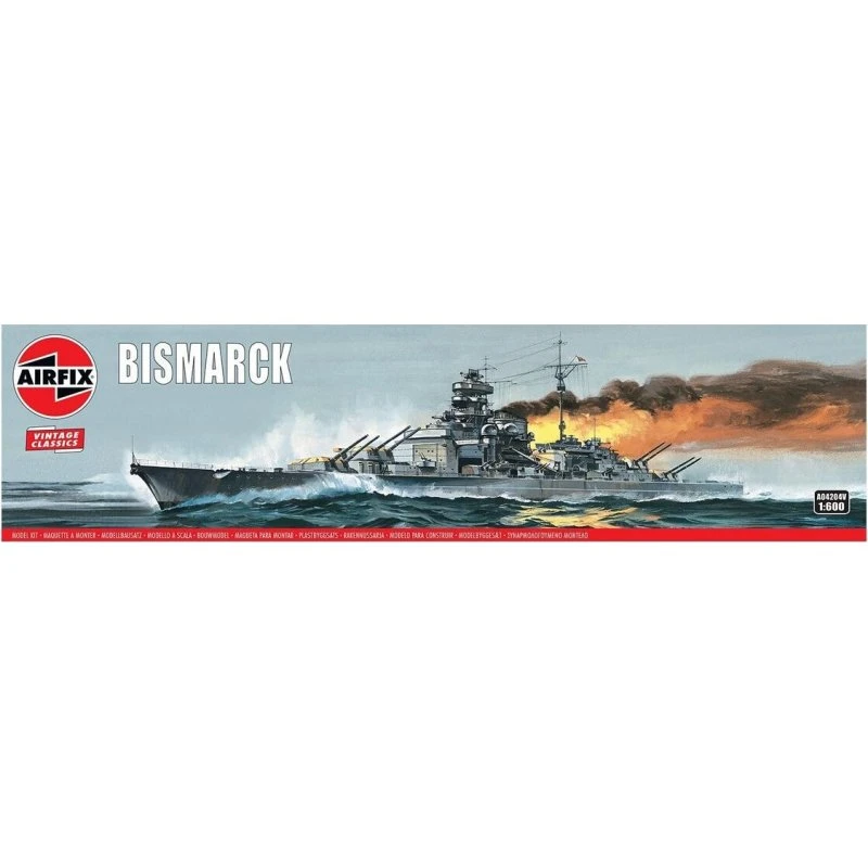 Airfix Bismarck Skib Byggesæt 1:600