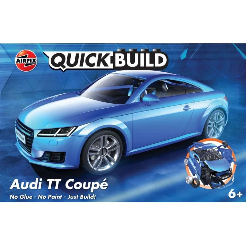 Airfix Quickbuild Audi TT Coupe Blå Modelbil
