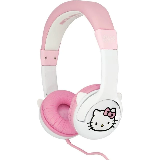Hello Kitty On-Ear Høretelefoner med Ører, 85dB, Pink