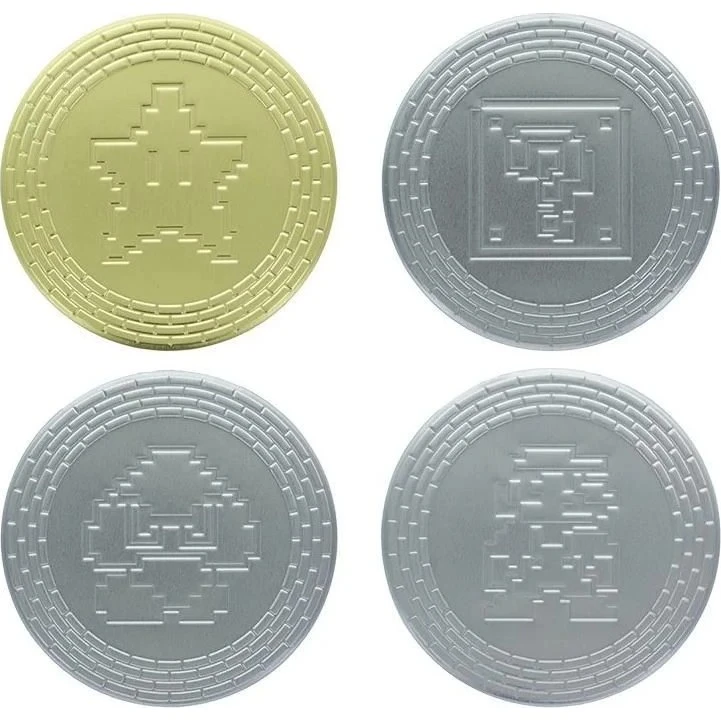 Paladone Super Mario Metal Bordskånere 4 stk