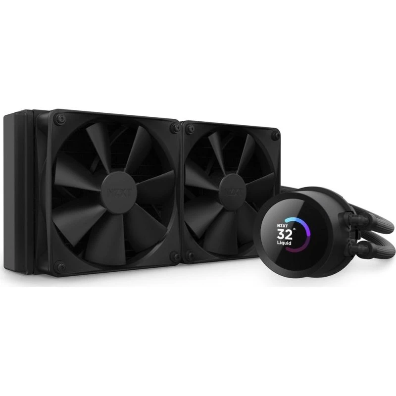 NZXT Kraken 240 AIO Vandkøling 2x120 mm Sort