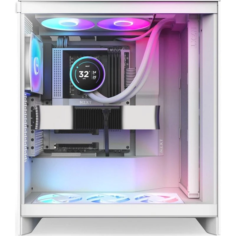 NZXT Kraken 420 Elite V2 RGB Hvid AIO CPU-vandkøler