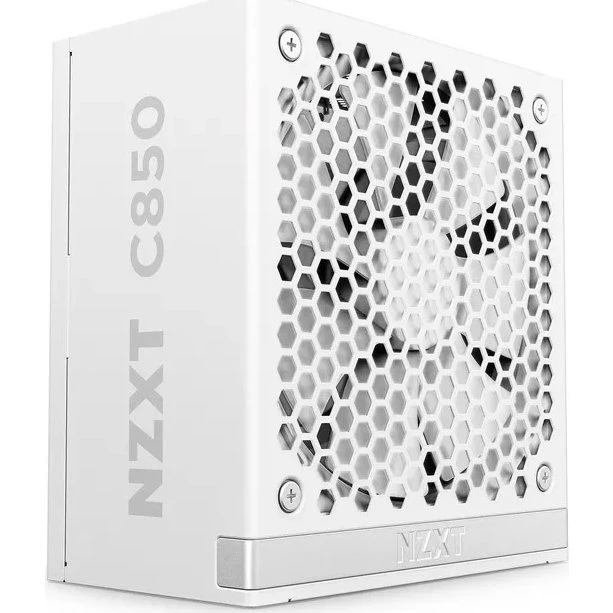NZXT C850 White 850W ATX 3.1 80 Plus Gold Fuldt Modulær