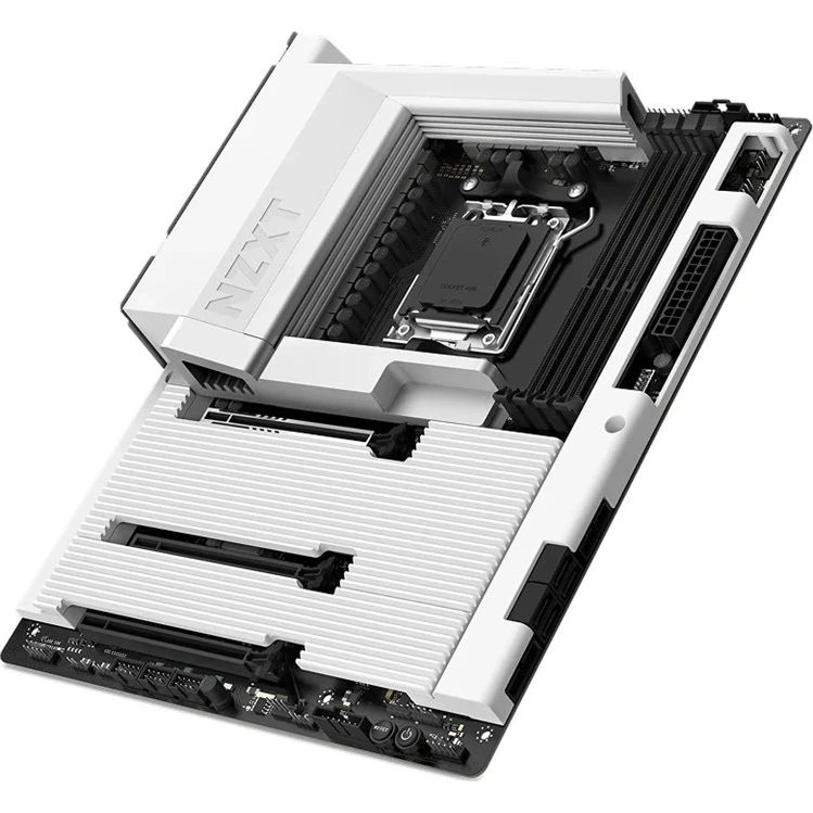 NZXT N7 B850 Hvid ATX Bundkort - AMD AM5 - DDR5