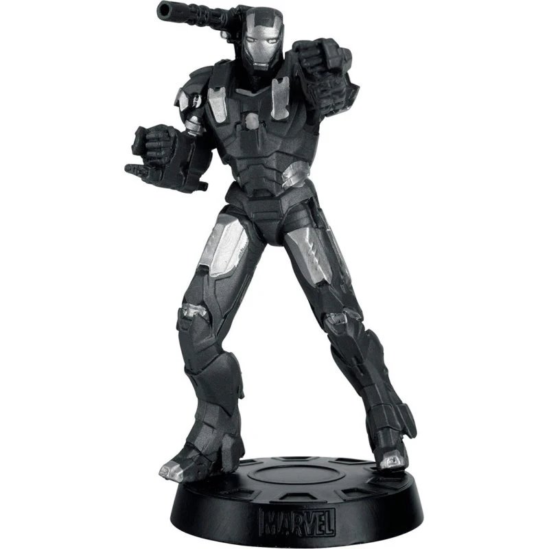 Eaglemoss Marvel War Machine Figur 1:16, 14 cm, metallisk sort/mørk sølv