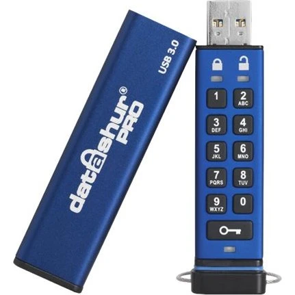 iStorage datAshur PRO 8GB USB 3.0 Blå