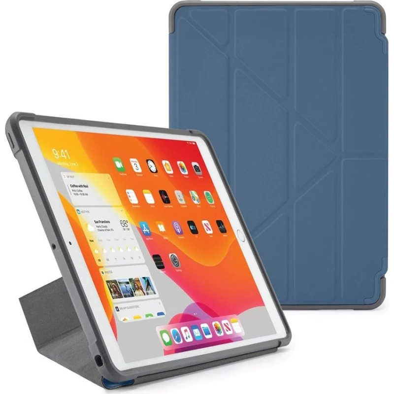 Pipetto Origami Shield Cover til iPad 10,2" (2019/2020) – Marineblå
