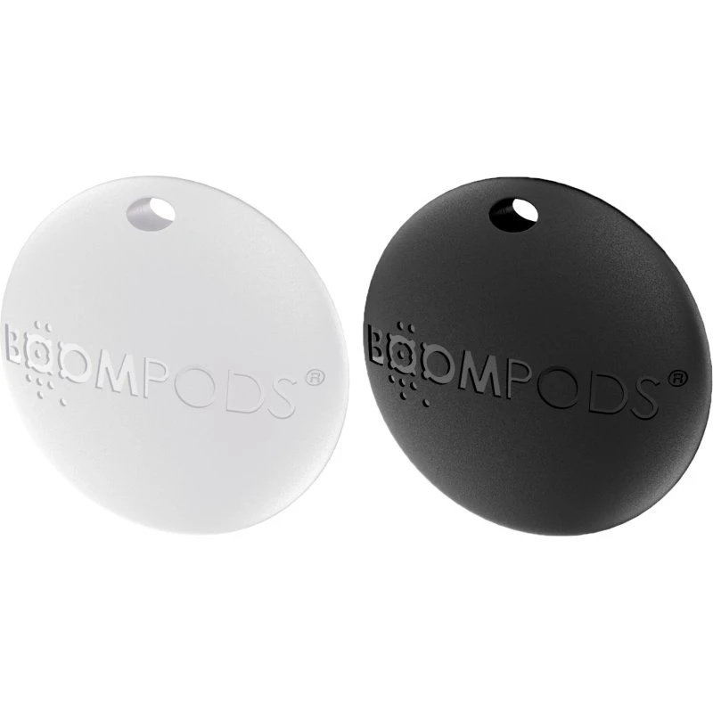 Boompods BOOMTAG Sort/Hvid (2 stk)