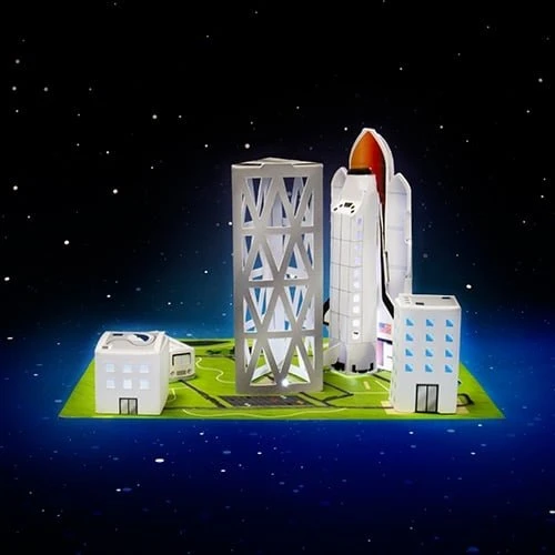 NASA Electric Paint Kit – Elektrisk malesæt med rumraketaffyringsrampe