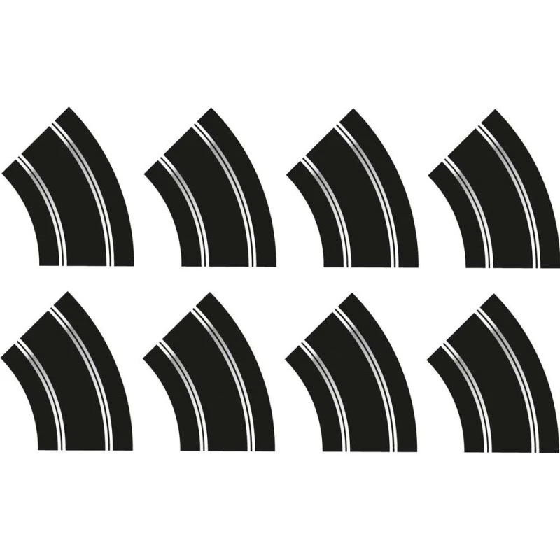 Scalextric R2 Kurve 8 stk
