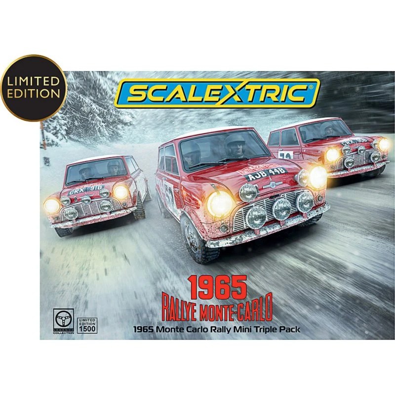 Scalextric 1965 Monte Carlo Rally Mini Cooper 3-pak 1:32