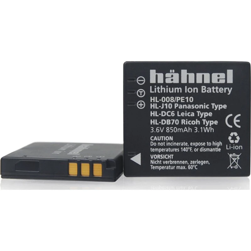 Hähnel Batteri til Panasonic Kameraer (870mAh)