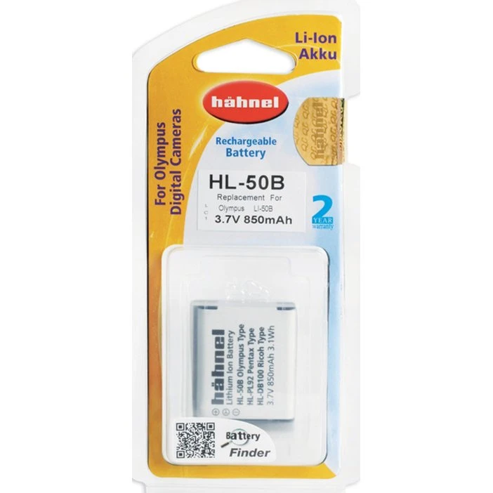 Hähnel HL-40B Batteri til Olympus, 720mAh, genopladelig