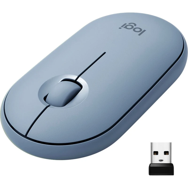 Logitech Pebble M350 Trådløs Mus Blågrå (1000 DPI)