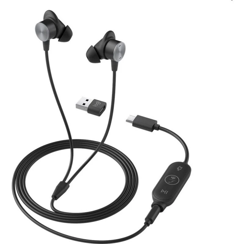 Logitech Zone Trådede Ørepropper (3,5 mm/USB-A/USB-C)