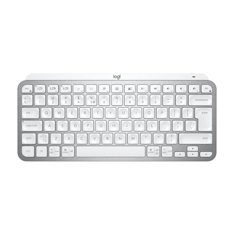 Logitech MX Keys Mini Trådløst Bagbelyst Tastatur, Pale Grey, USA-layout
