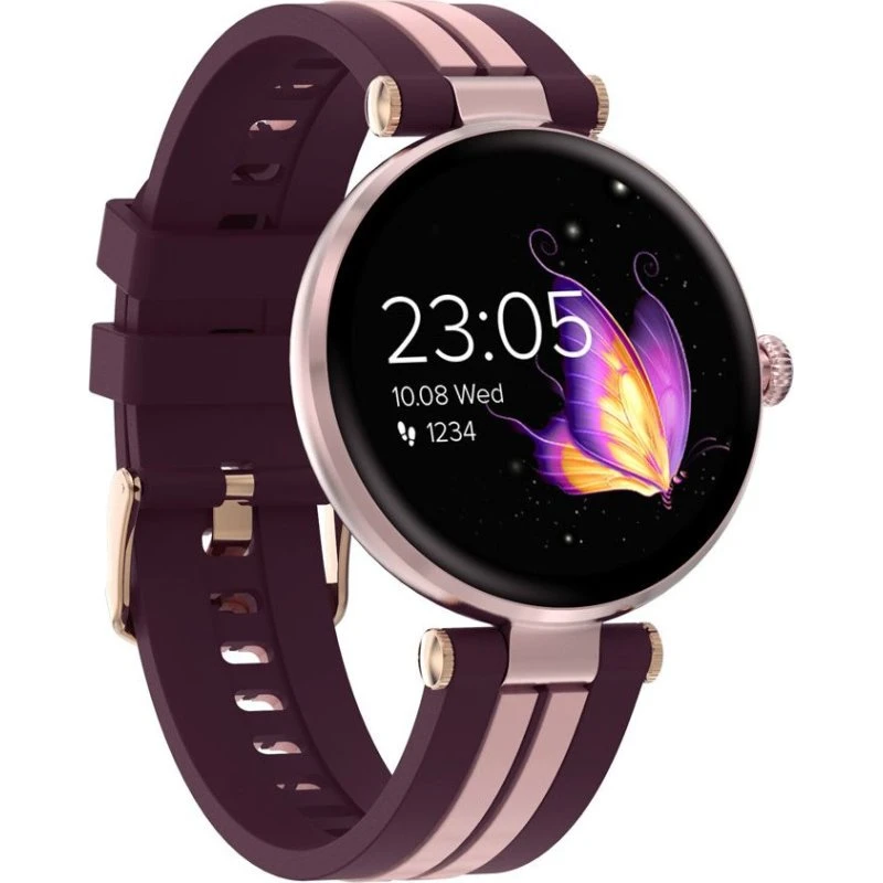 Canyon SEMIFRESW61RD AMOLED Smartwatch, Rose Guld, 6 dages batteri