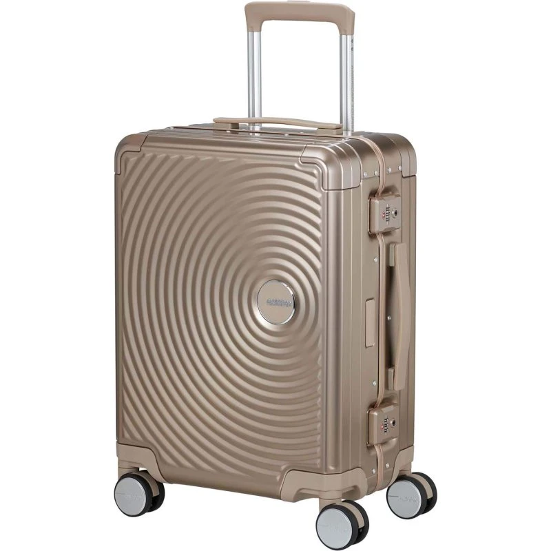 American Tourister Soundbox Aluminium Kabinekuffert 55cm Bronze