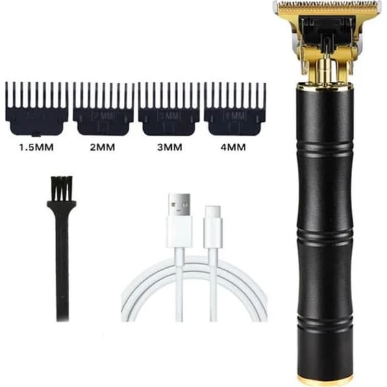 Herzberg HG-04111 hårtrimmer med USB-C - Svart
