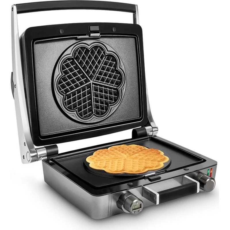 FRITEL WaffleTastic CW 3668 Hjerte Vaffeljern, Metallisk Anthracit